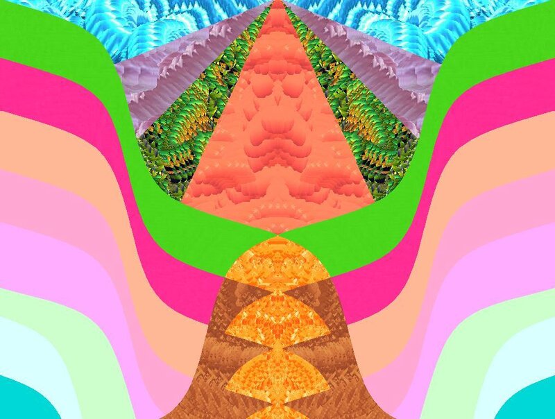 Colorful fractal landscape