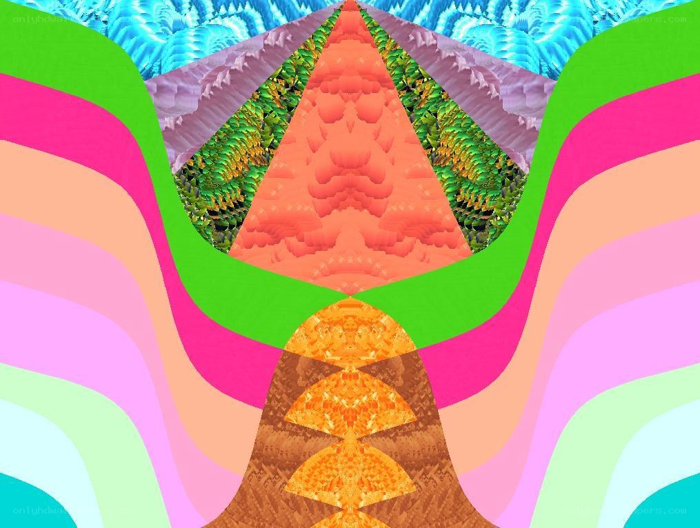Colorful fractal landscape