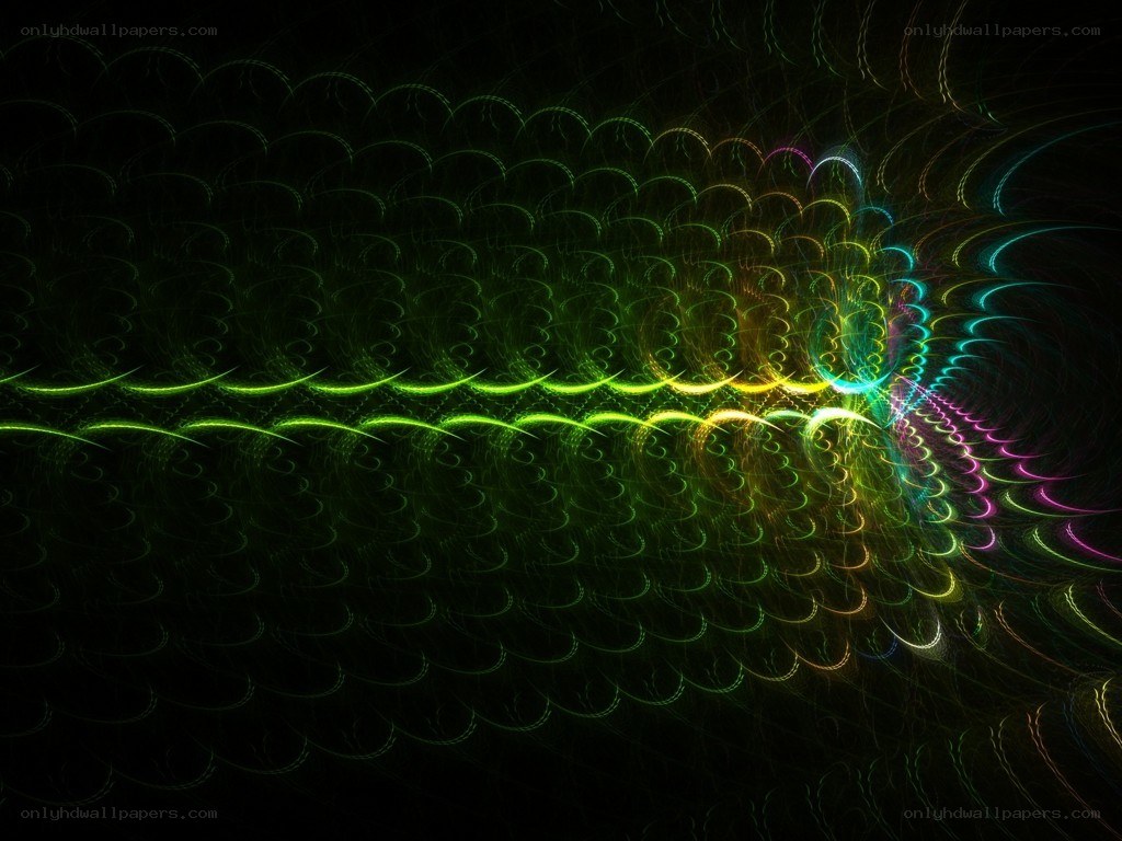 Colorful fractal light patterns