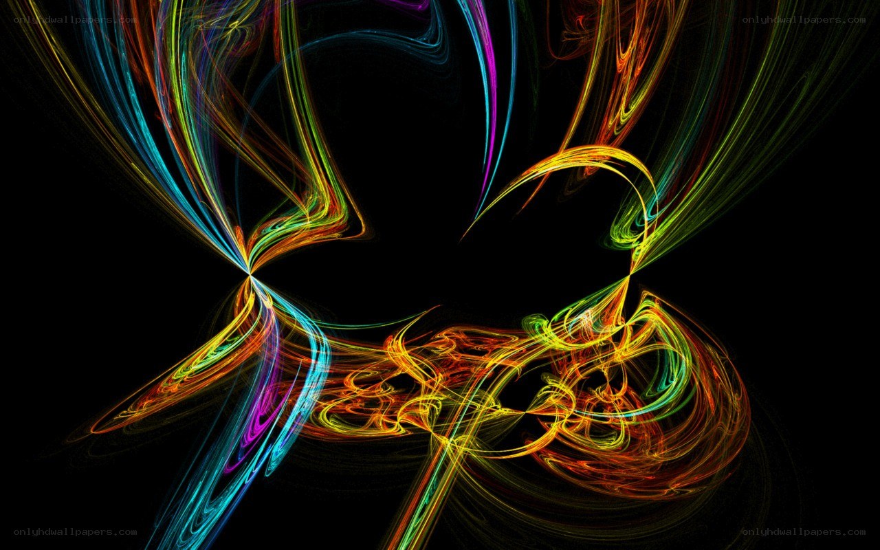 Colorful fractal light patterns