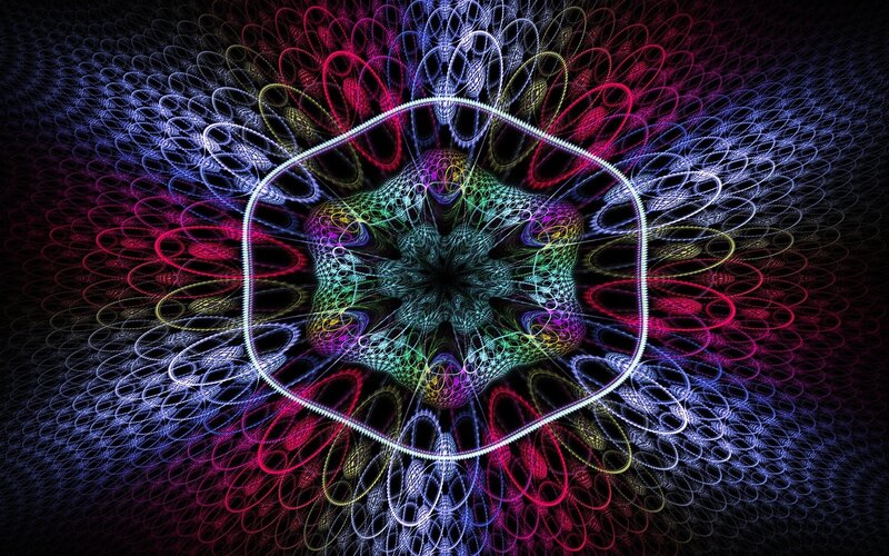 colorful fractal mandala