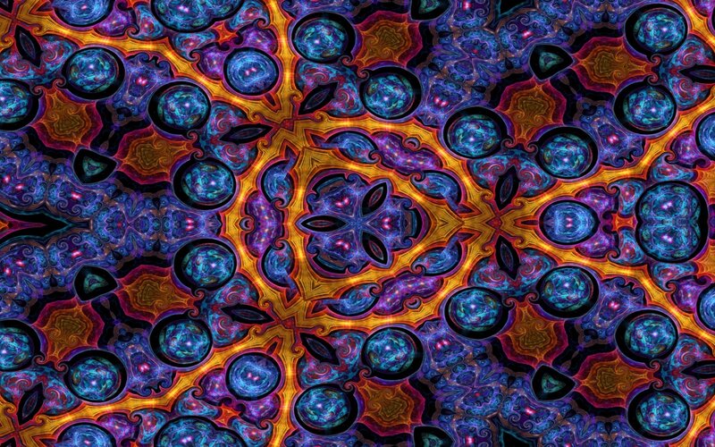 colorful fractal mandala