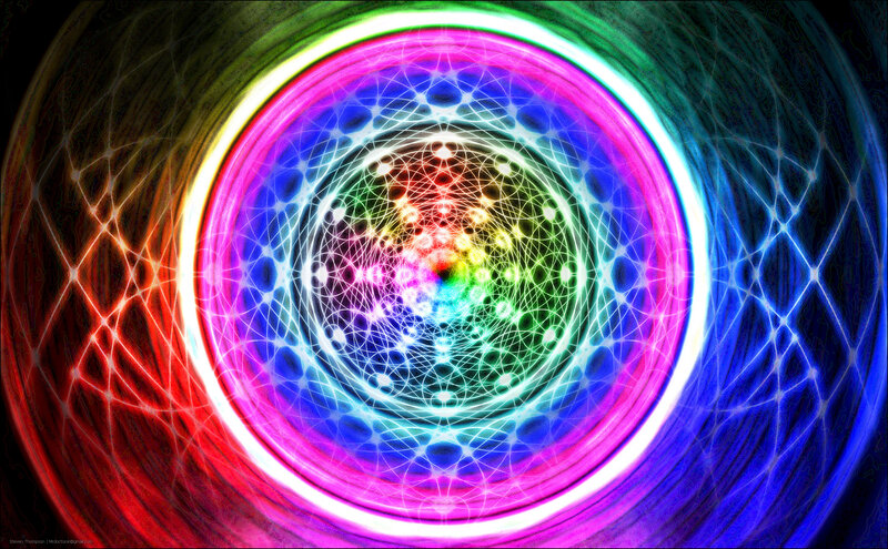 Colorful fractal mandala