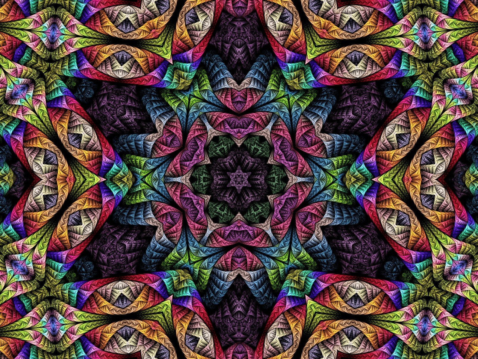 Colorful fractal mandala
