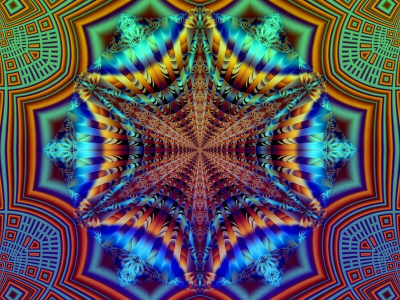 colorful fractal mandala