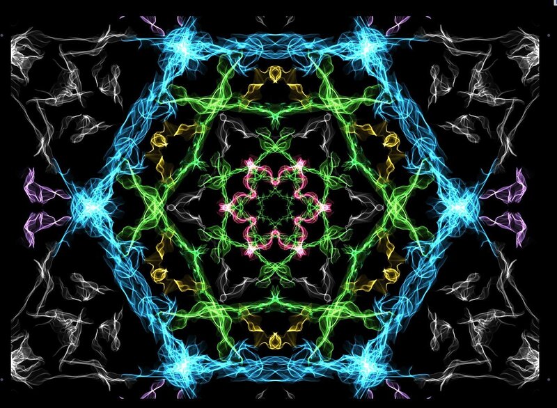 colorful fractal mandala