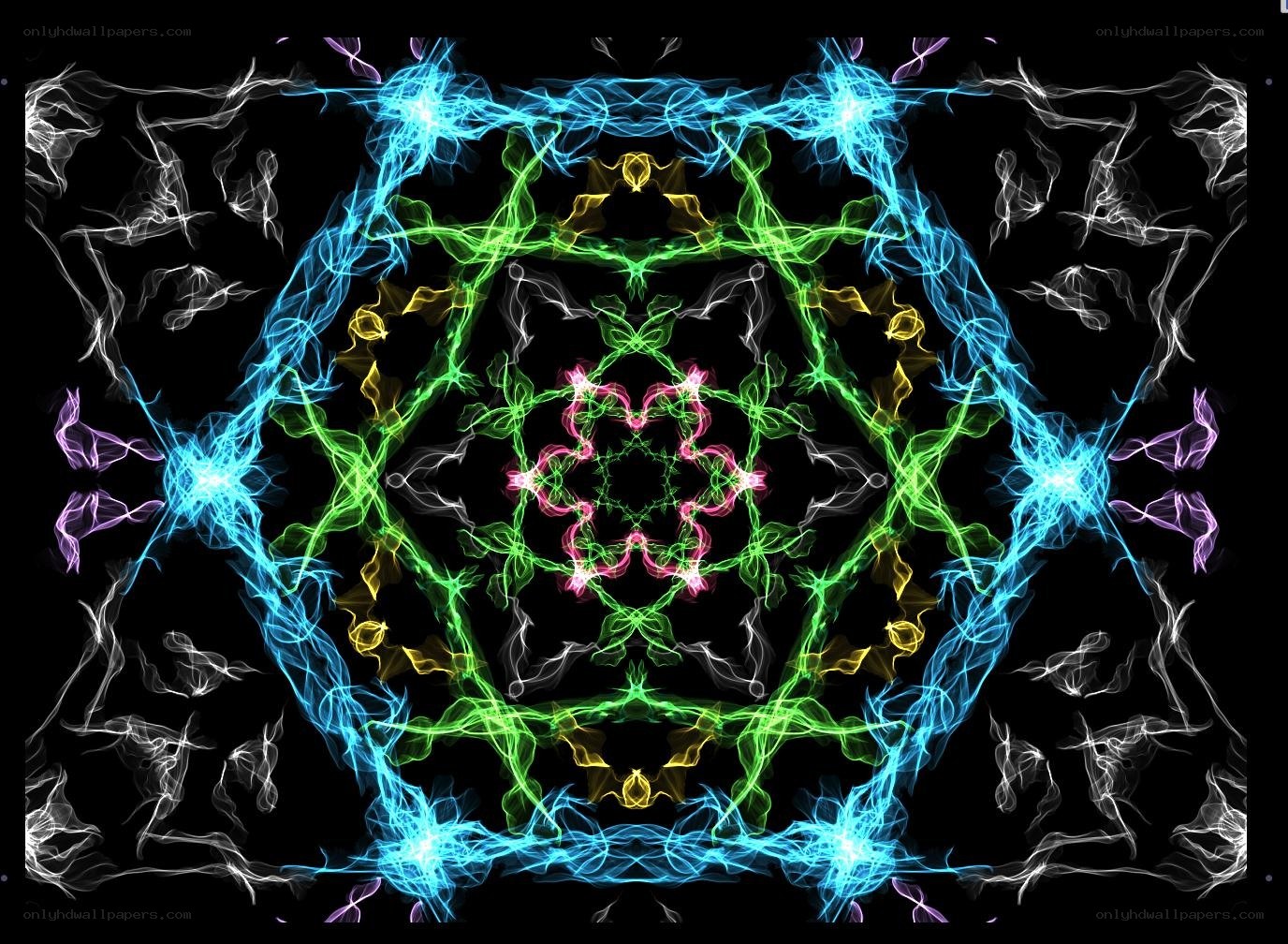 colorful fractal mandala