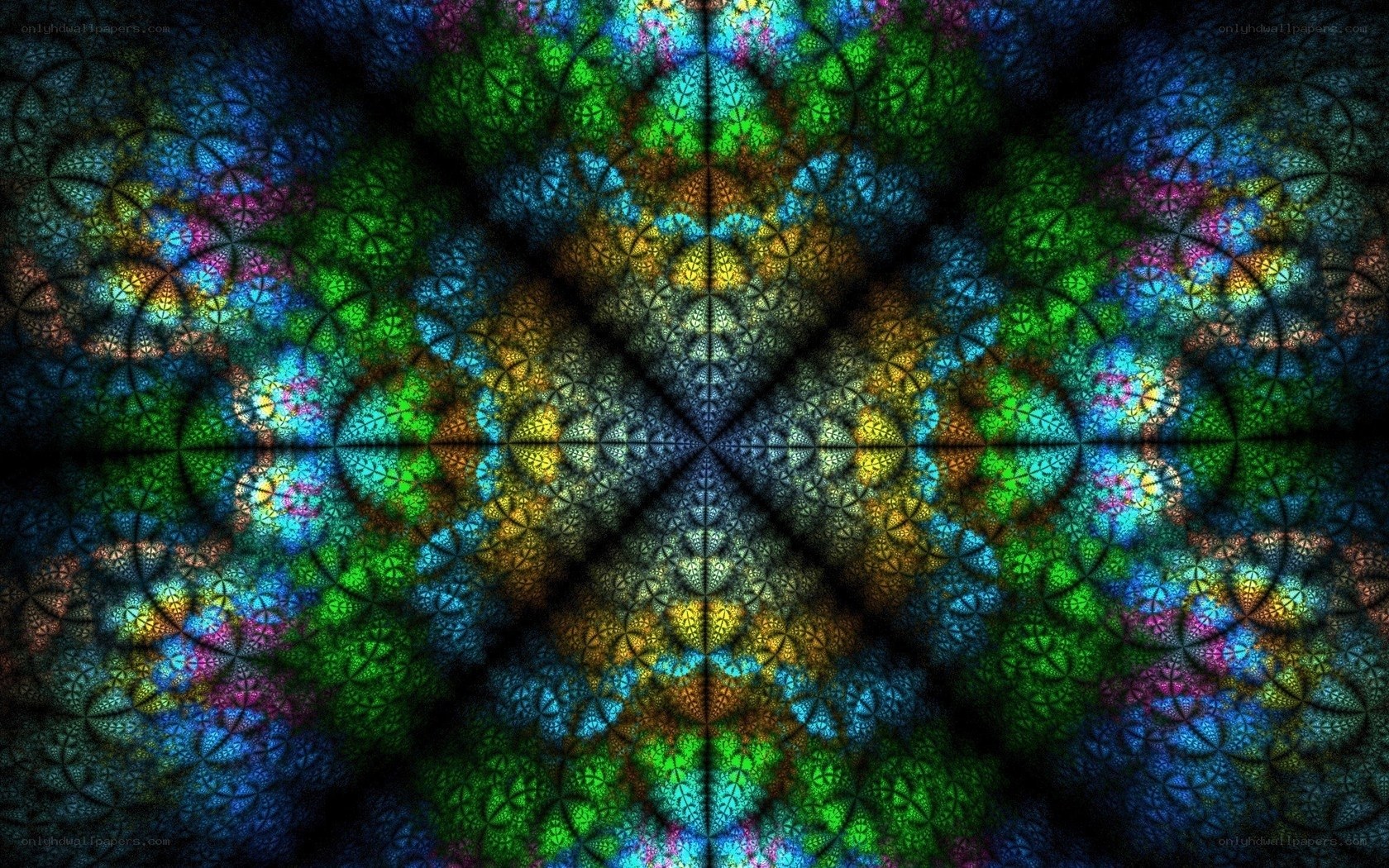 colorful fractal mandala