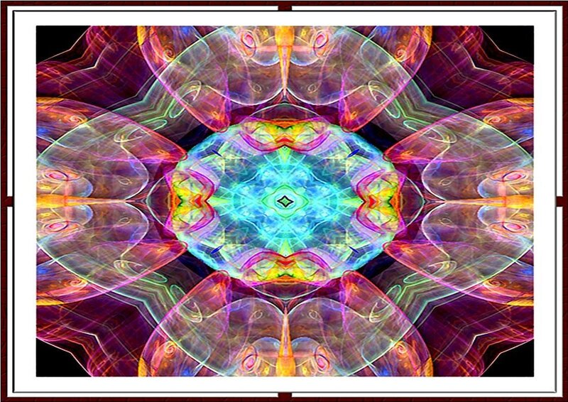 Colorful fractal mandala