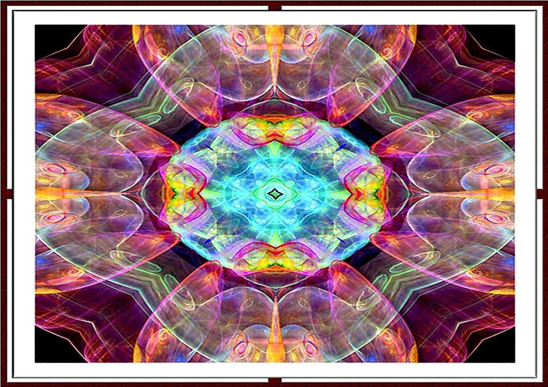 Colorful fractal mandala