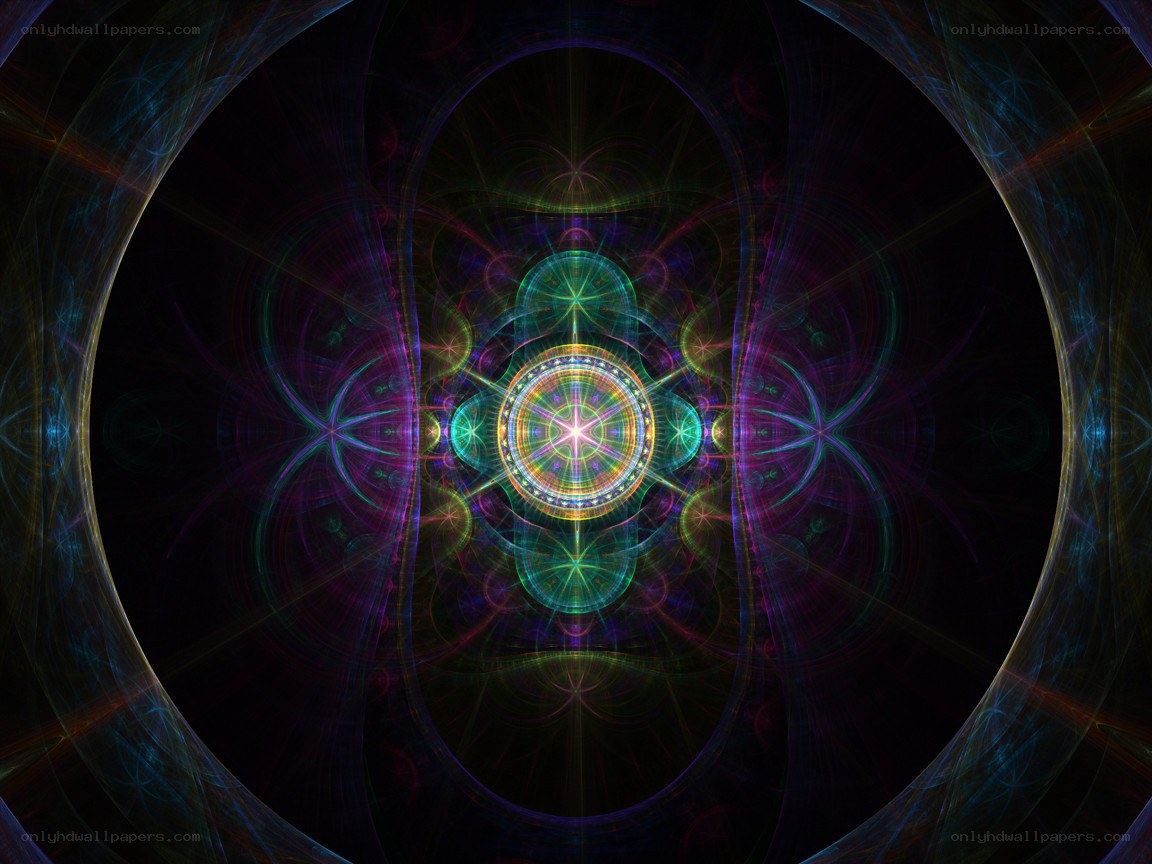 Colorful fractal mandala