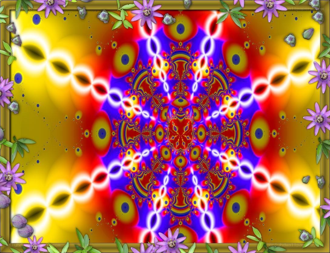 Colorful fractal mandala