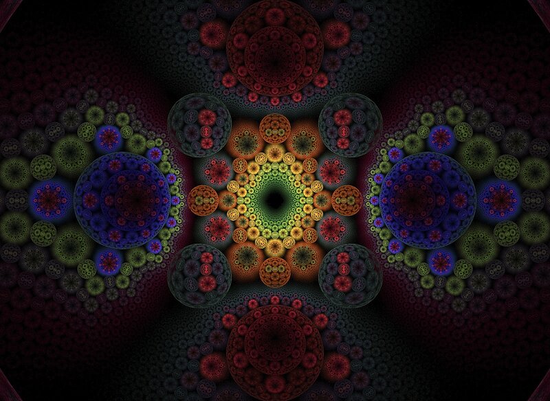 colorful fractal mandala