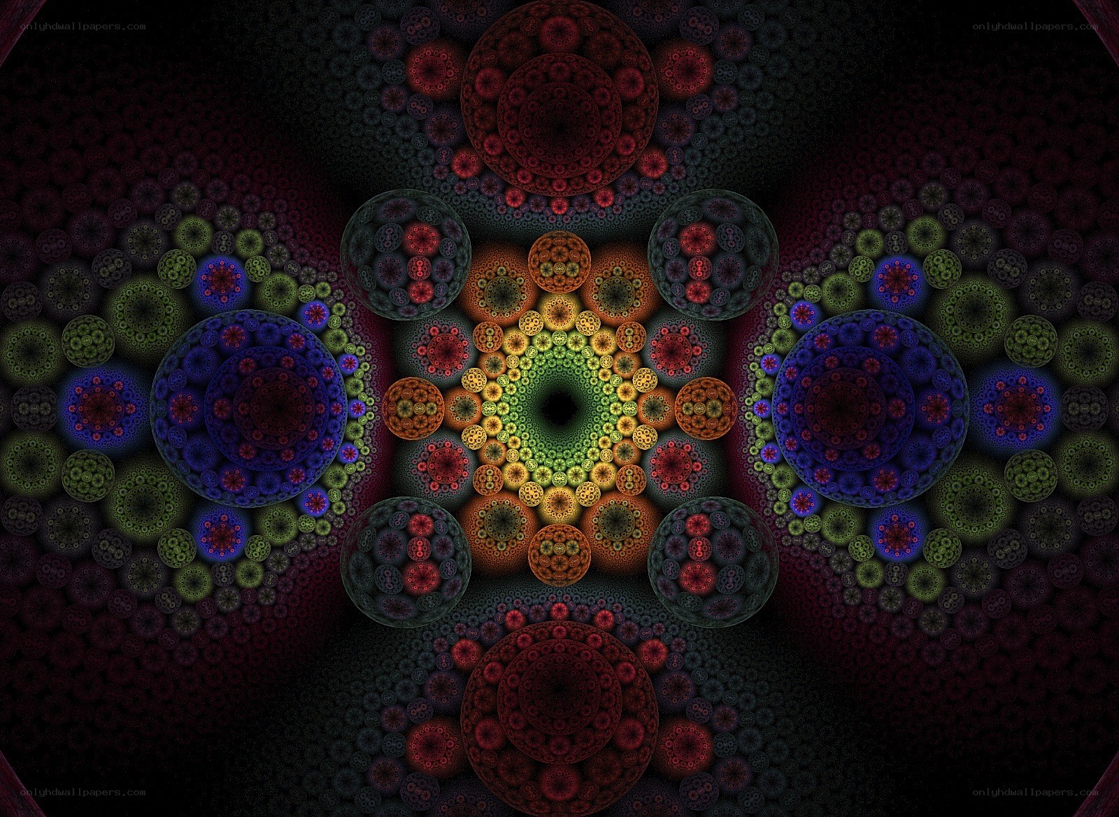 colorful fractal mandala