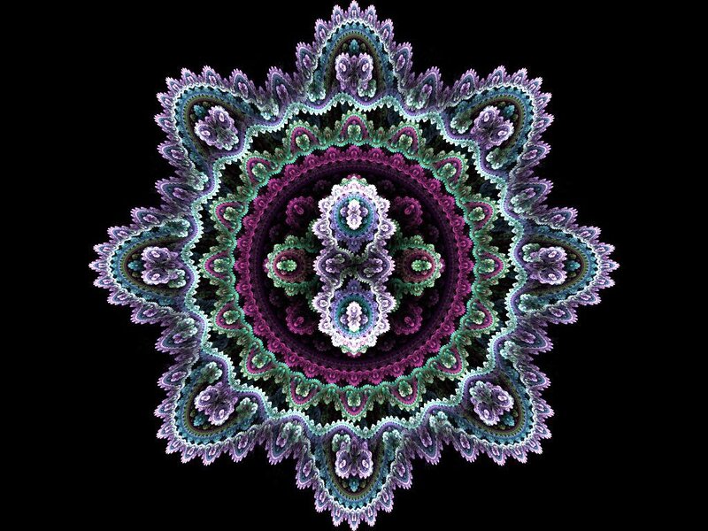 colorful fractal mandala