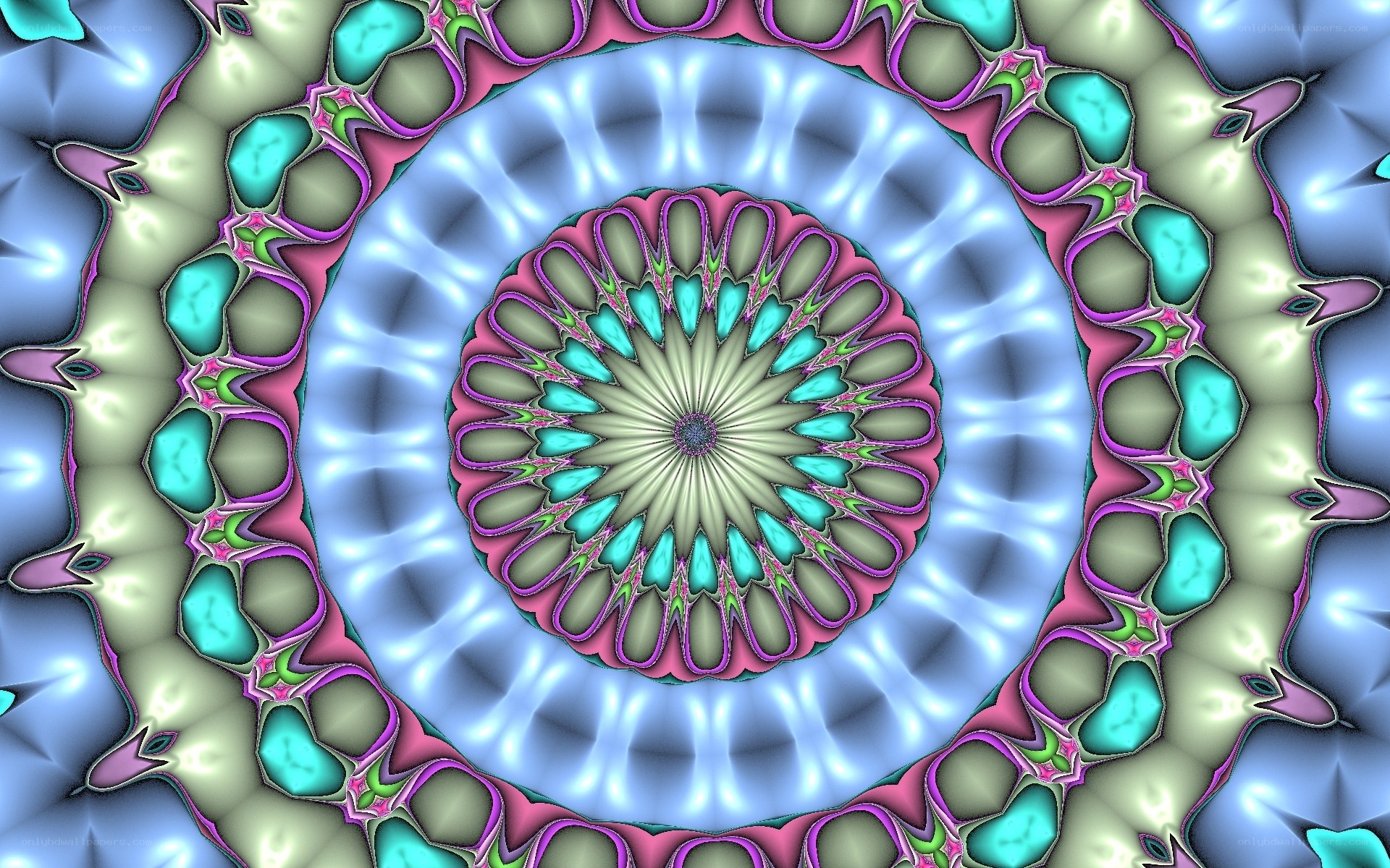 colorful fractal mandala