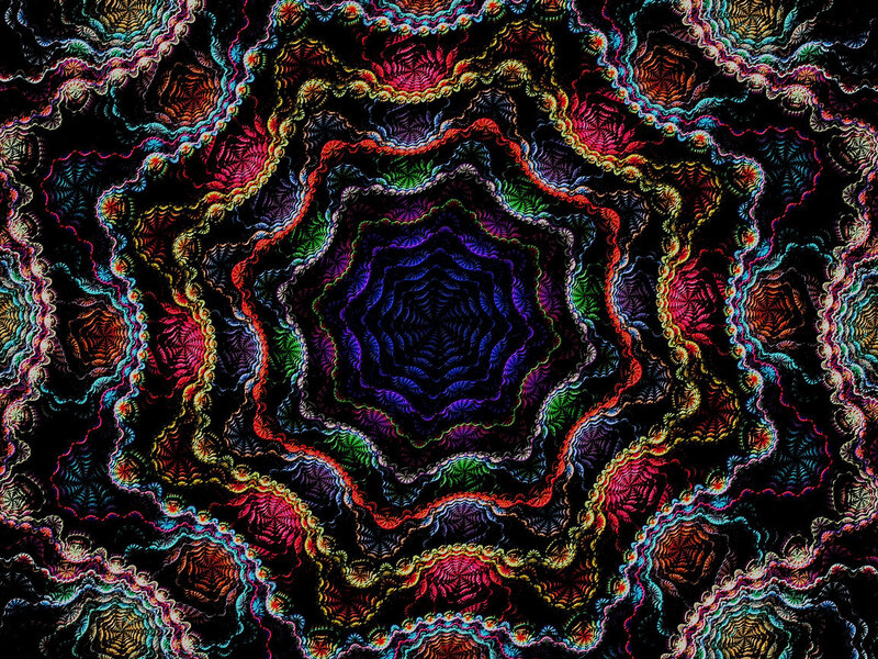 colorful fractal mandala