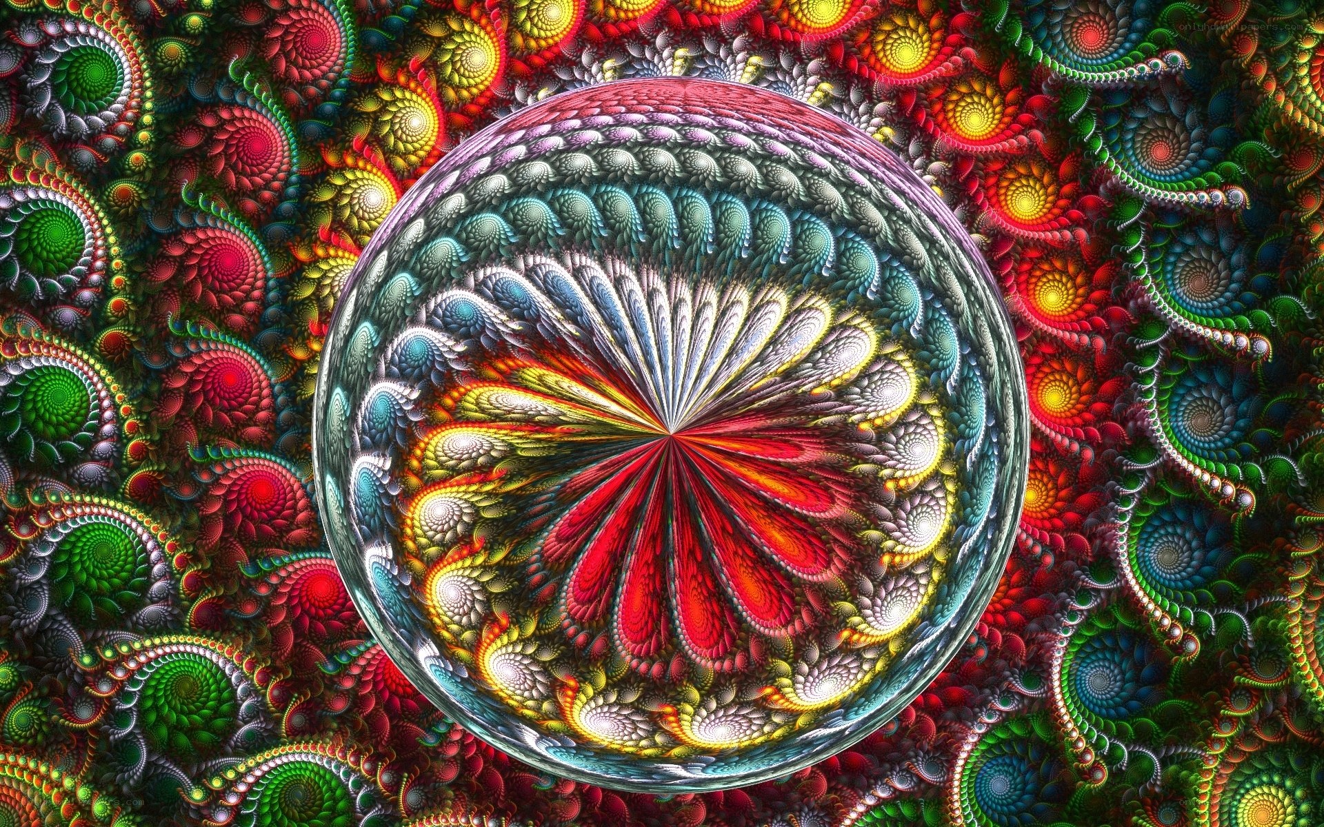 Colorful fractal mandala