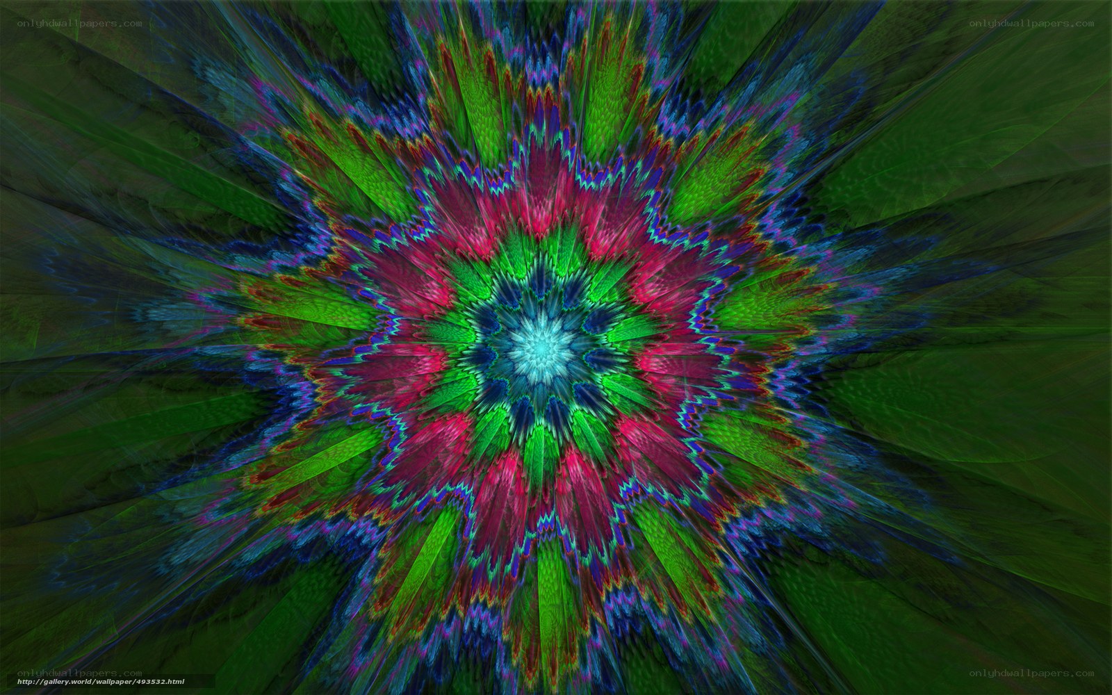 Colorful fractal mandala