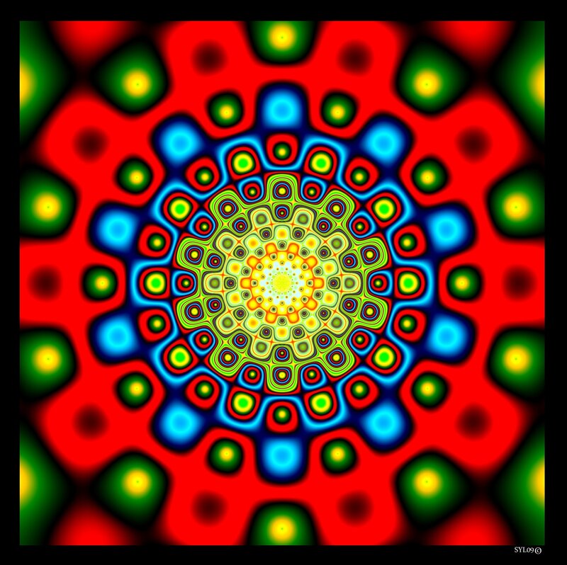 Colorful fractal mandala