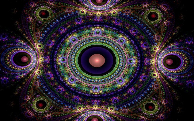 Colorful fractal mandala