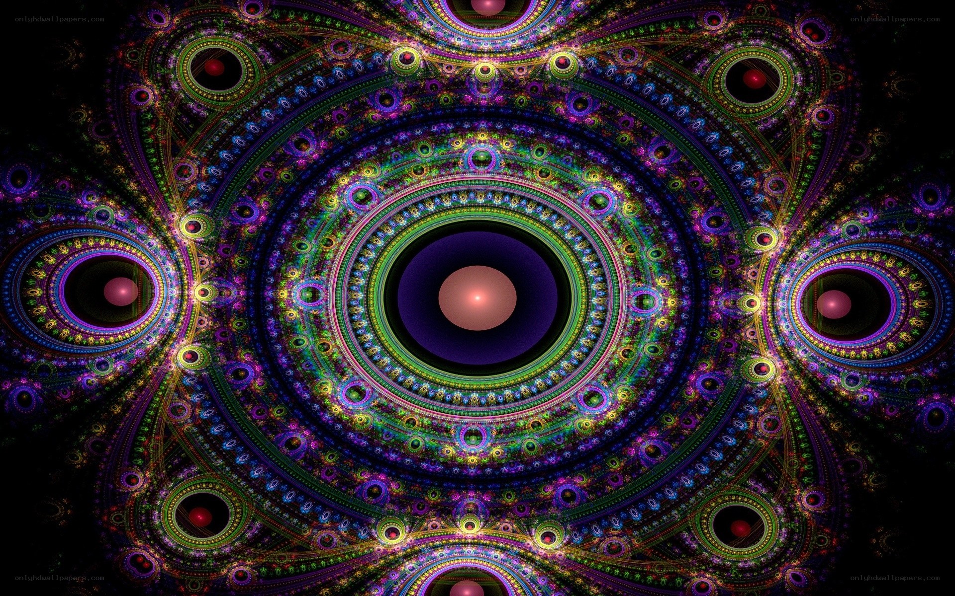 Colorful fractal mandala