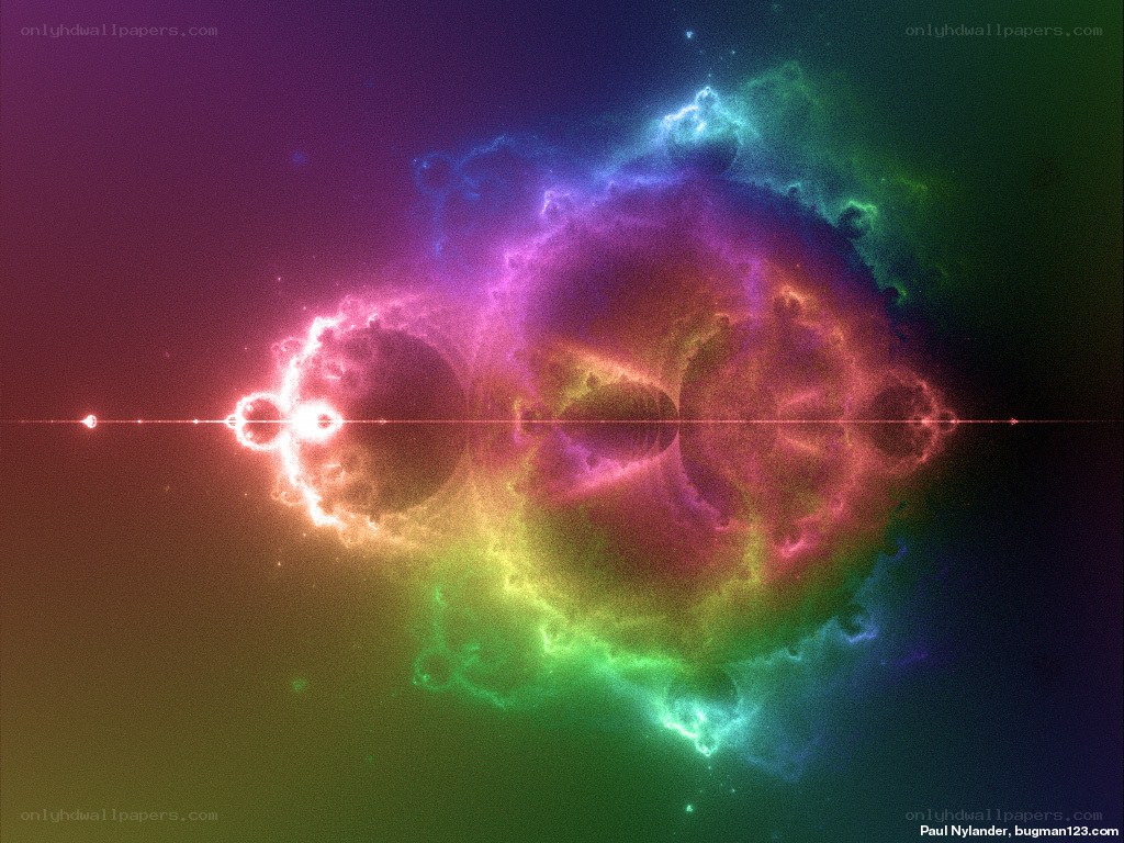 Colorful fractal nebula