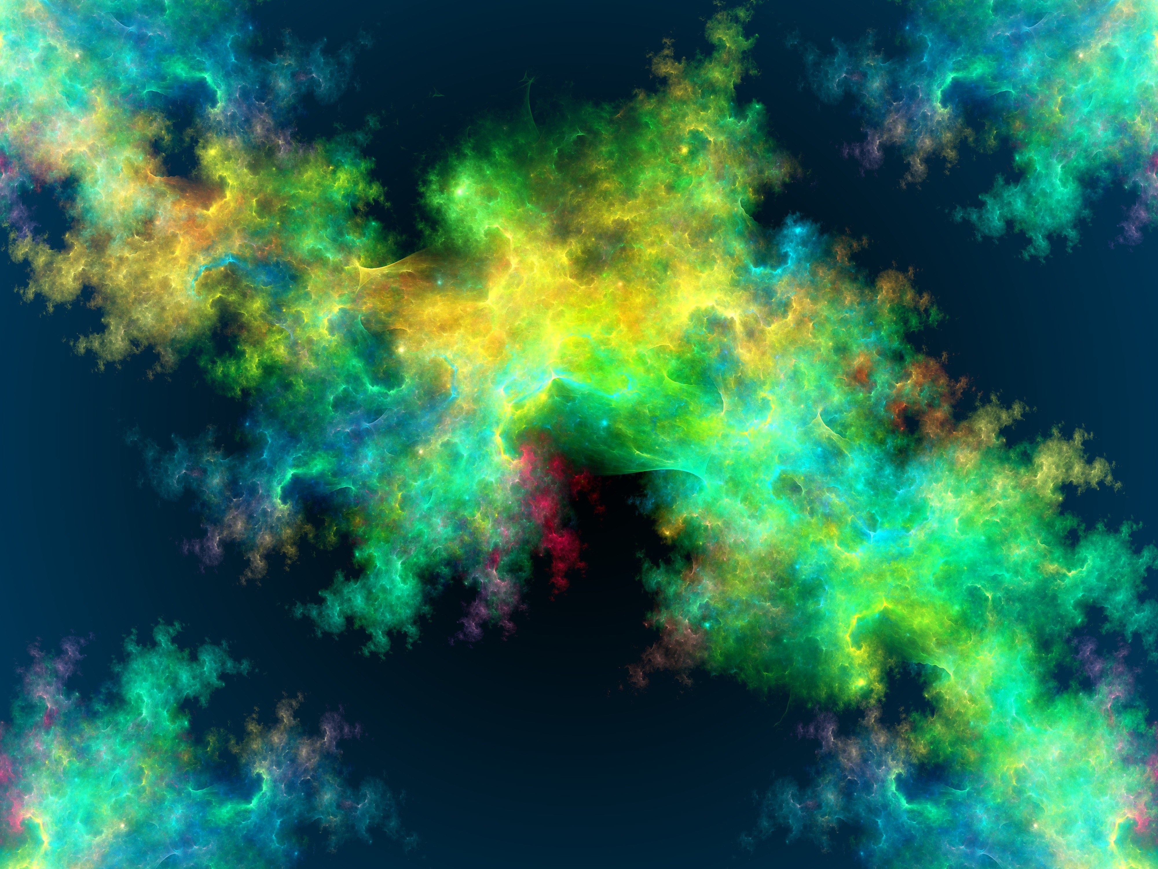 Colorful fractal nebula