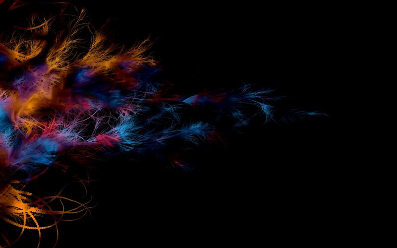 Colorful Fractal Particles