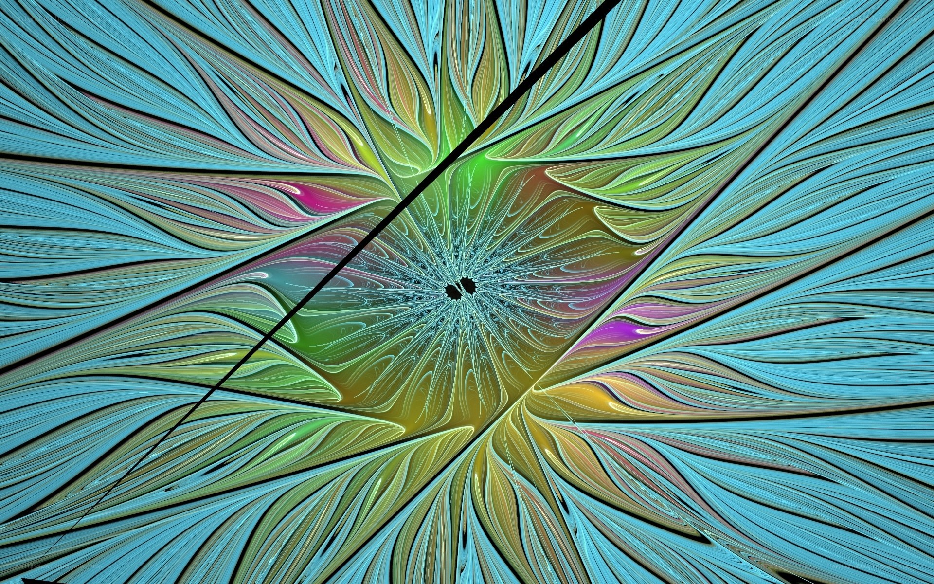 Colorful fractal pattern
