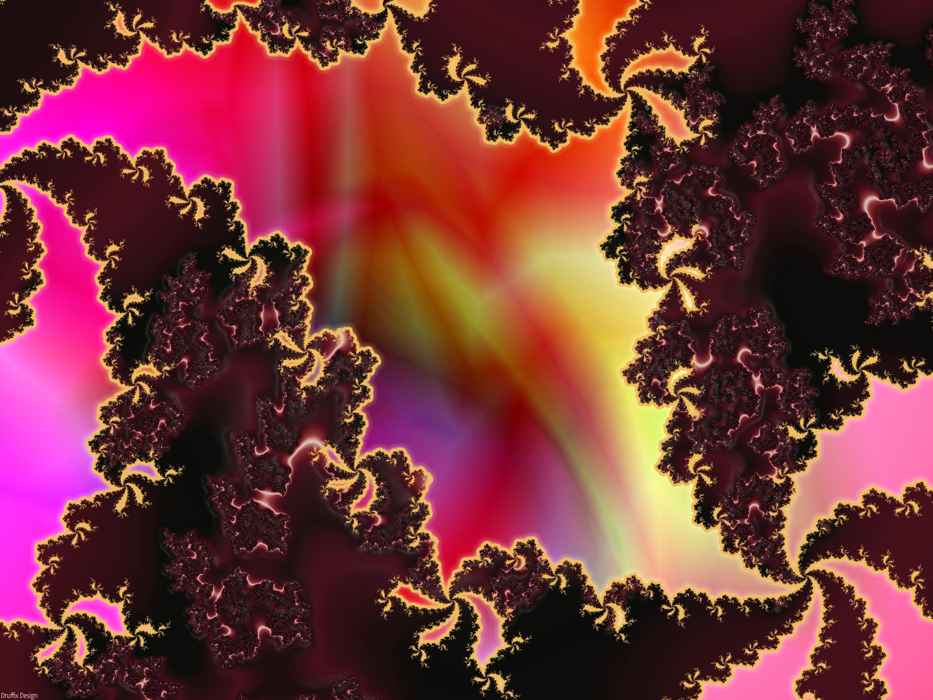Colorful fractal pattern