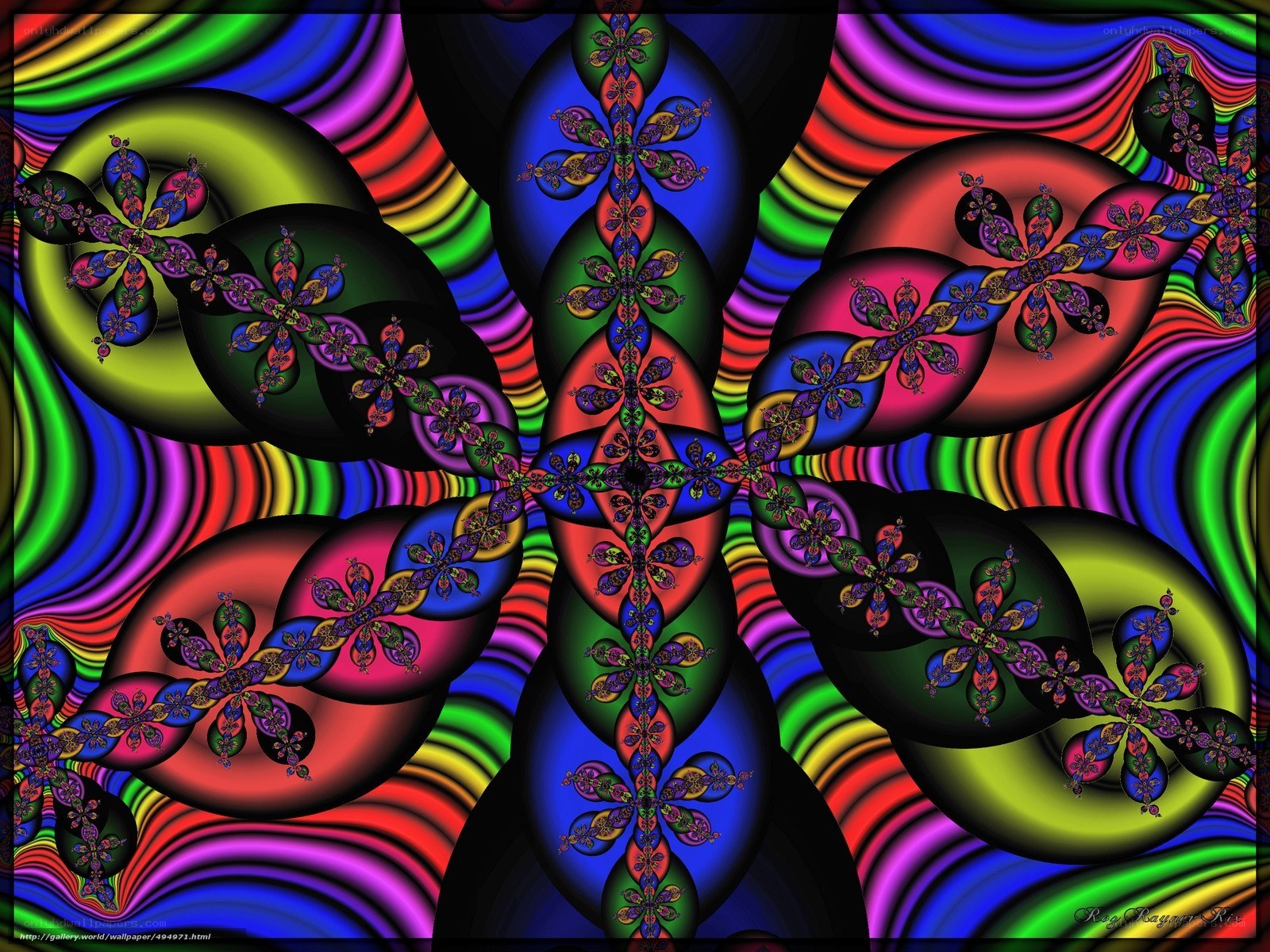 Colorful fractal pattern