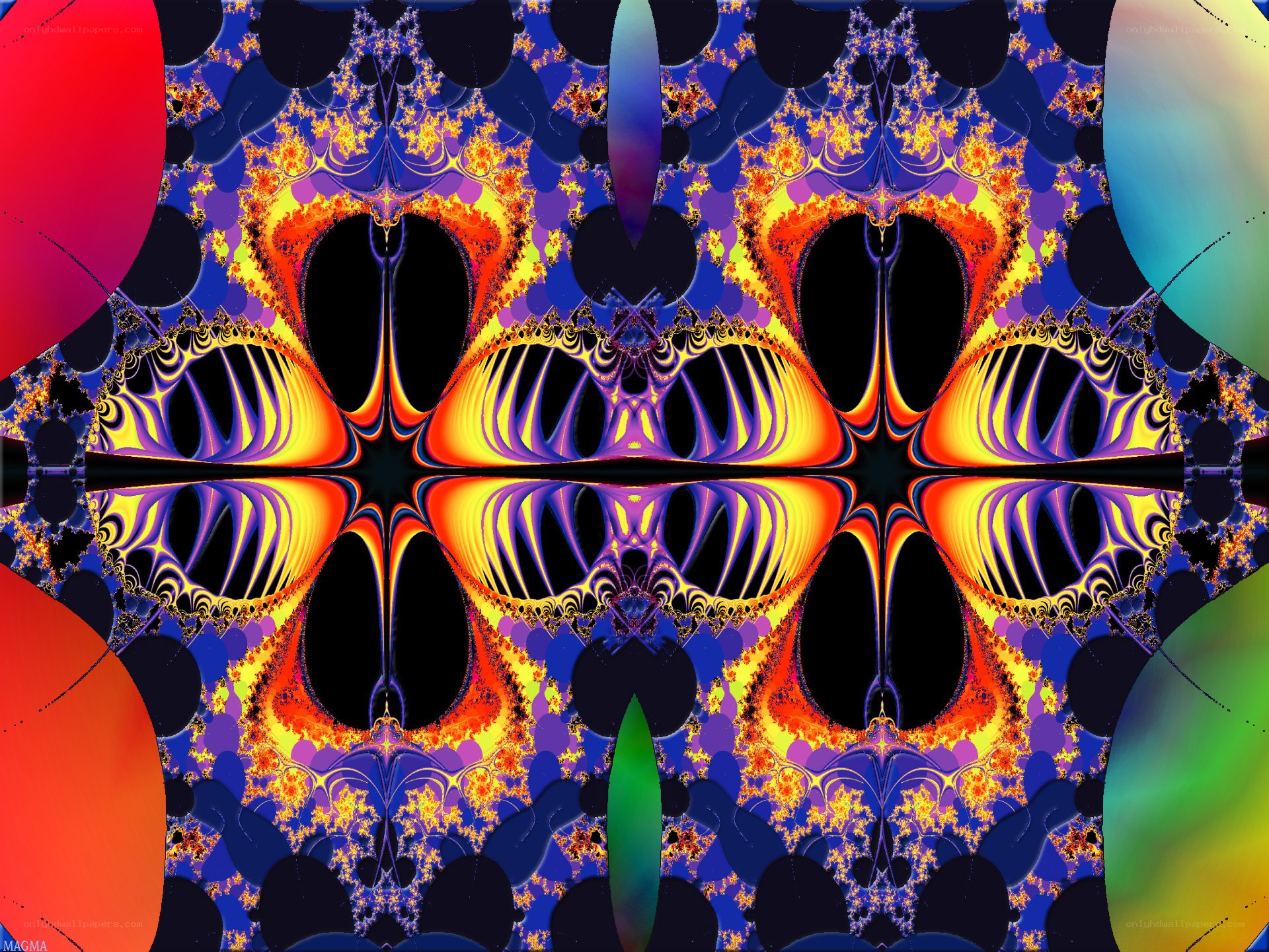 Colorful fractal pattern