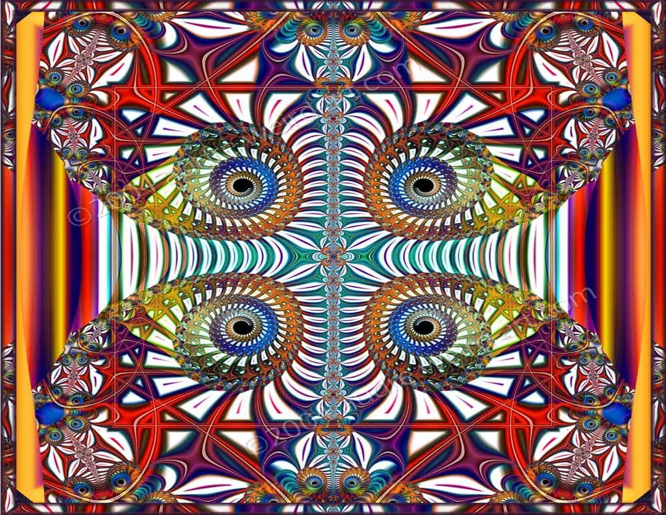 Colorful fractal pattern