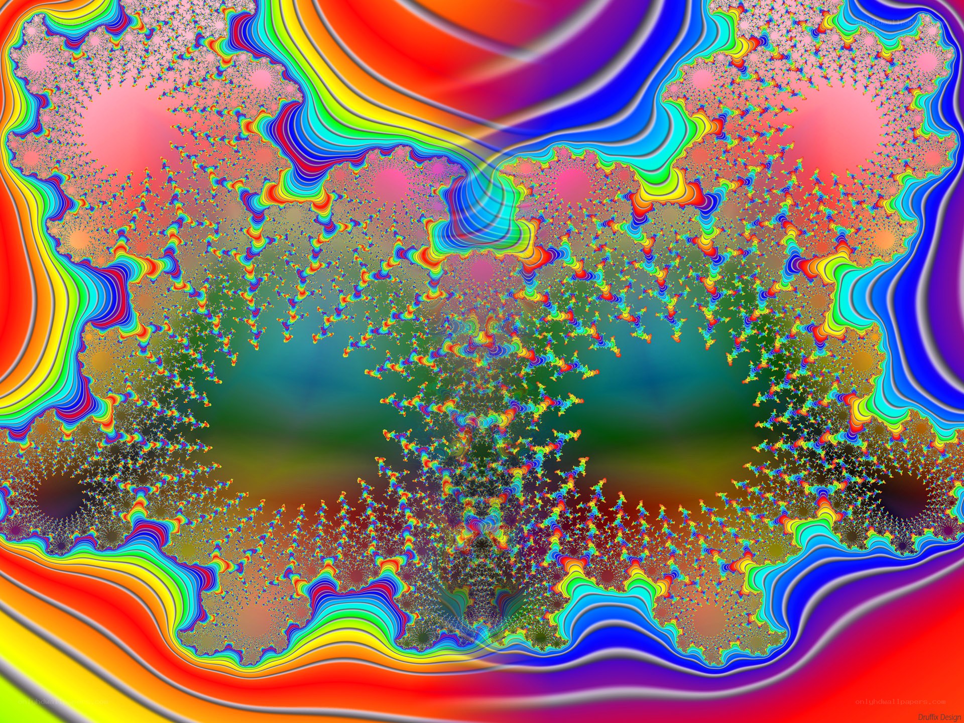 Colorful fractal pattern