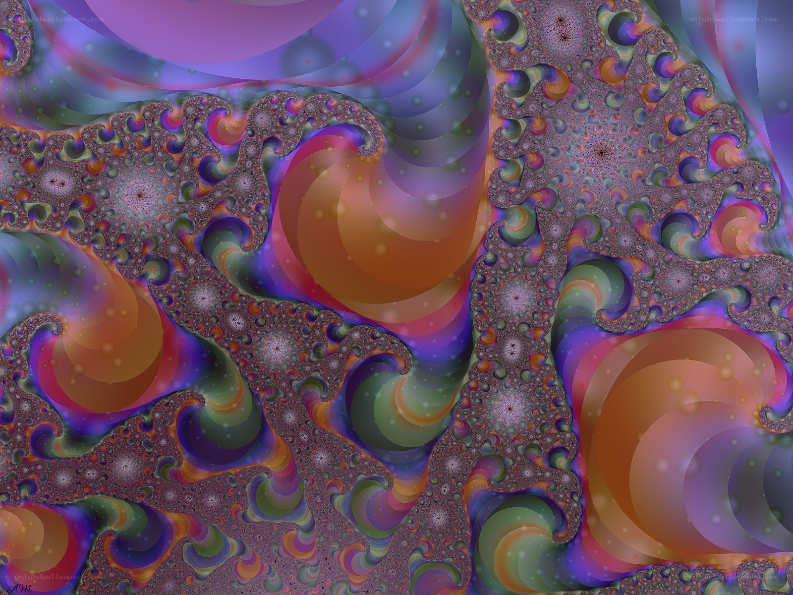 Colorful fractal pattern
