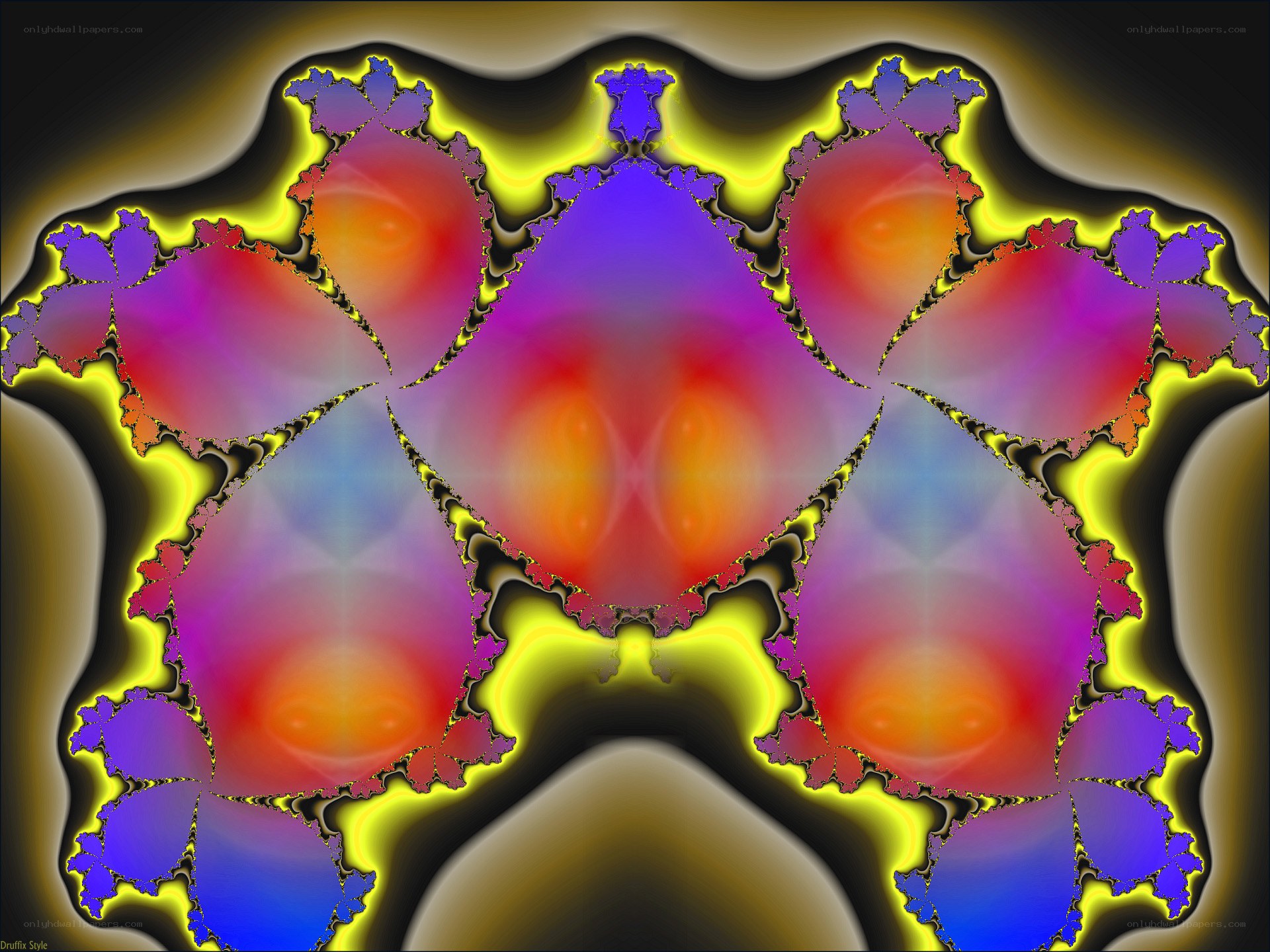 Colorful fractal pattern