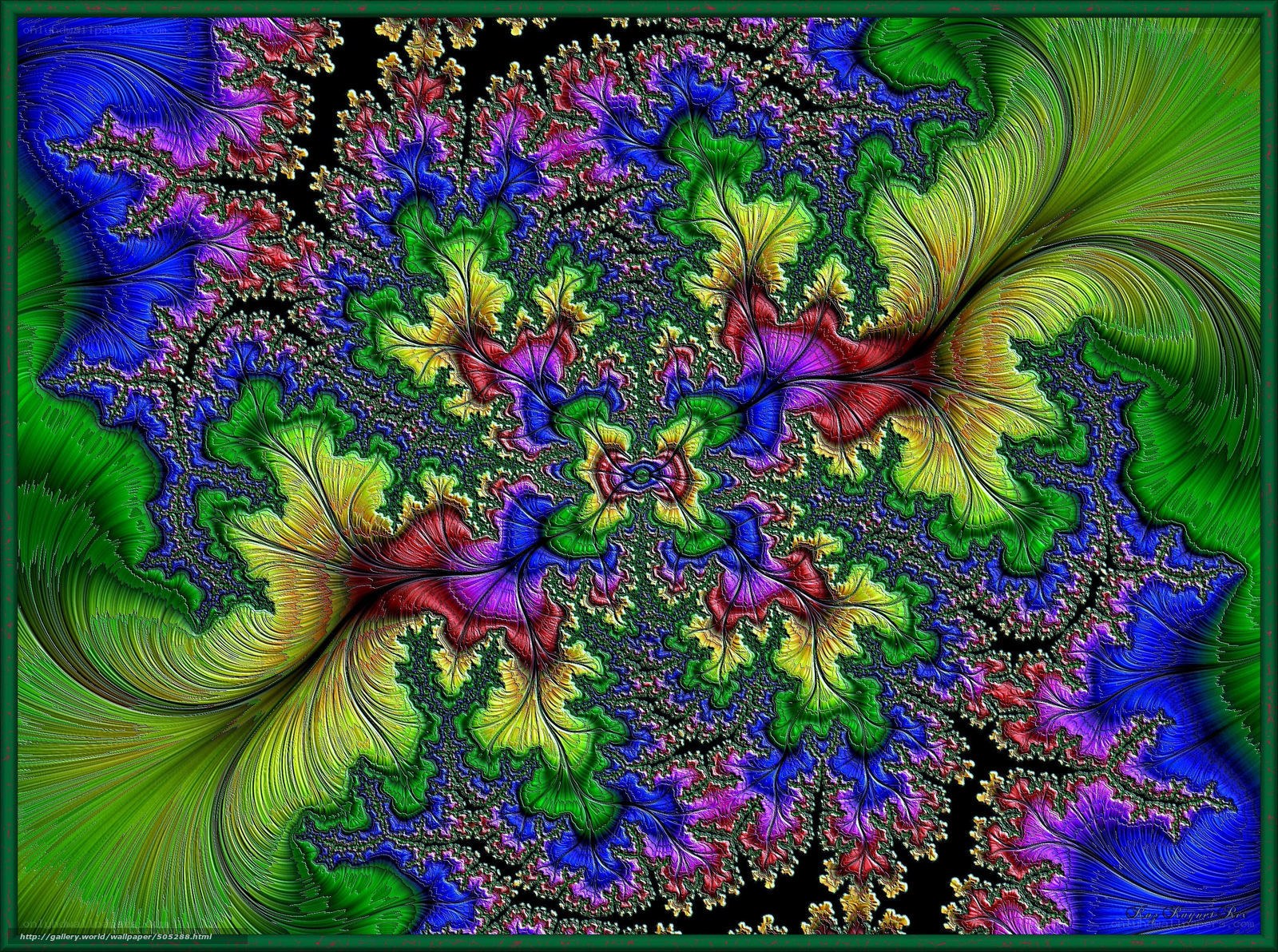 Colorful fractal pattern