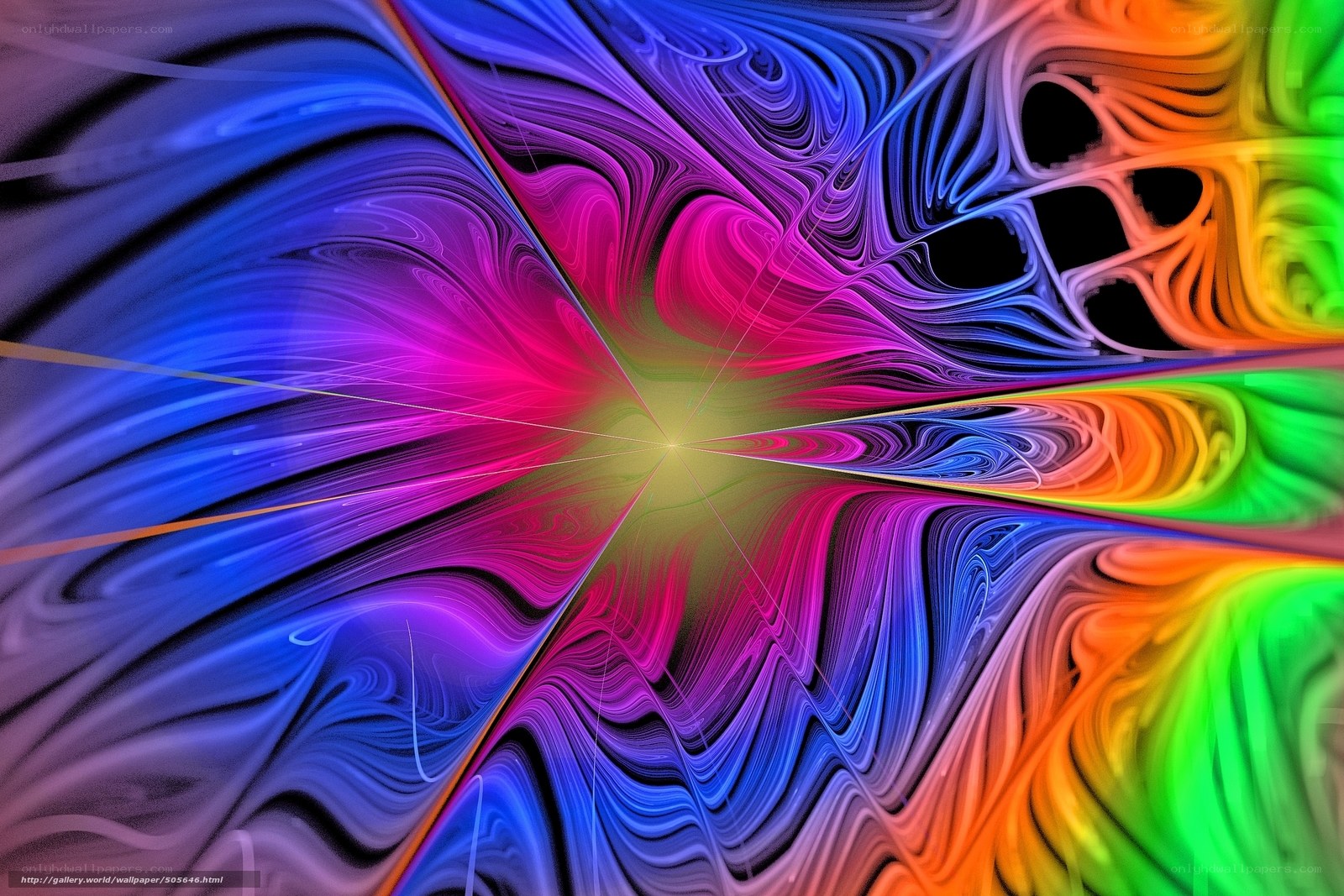 Colorful fractal pattern