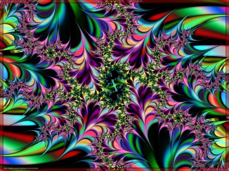Colorful fractal pattern