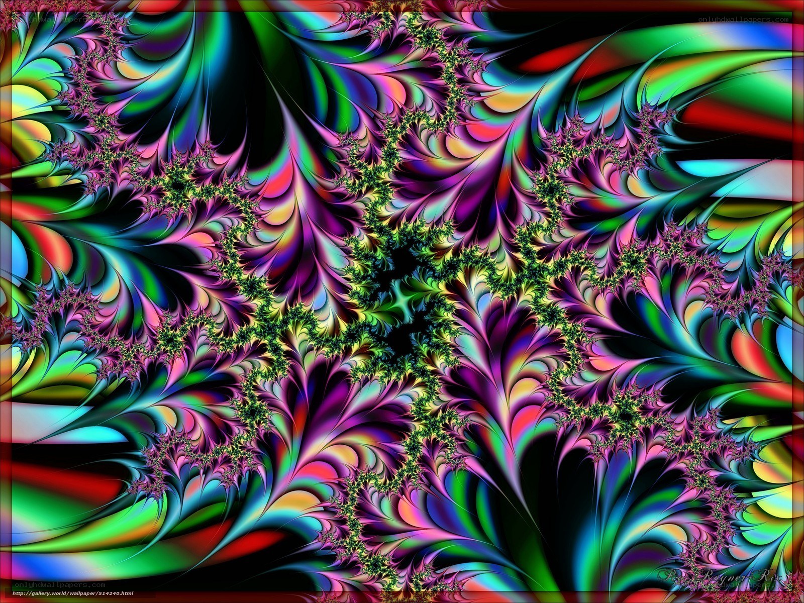 Colorful fractal pattern