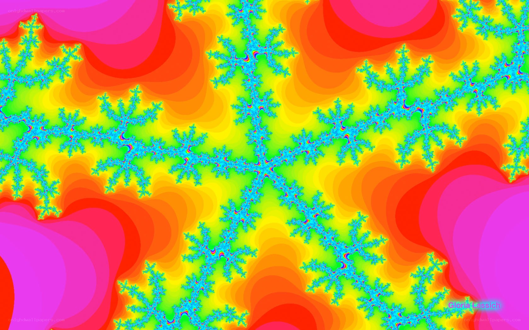 Colorful fractal pattern