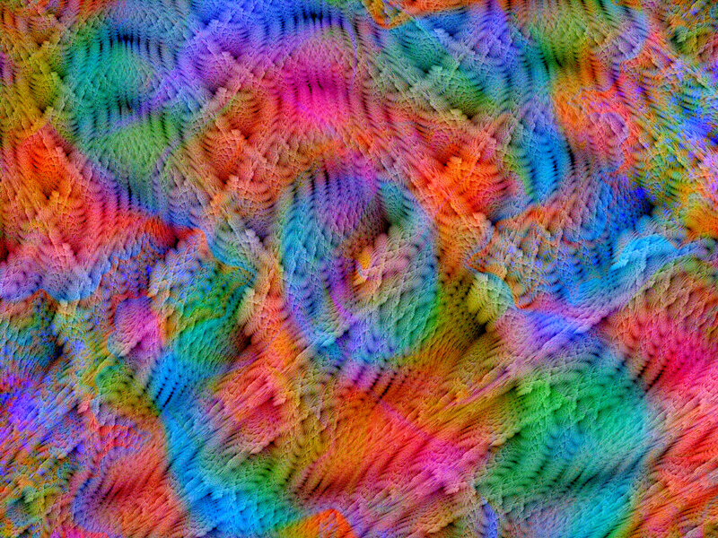 Colorful fractal pattern