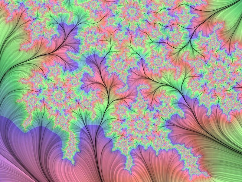 Colorful fractal pattern