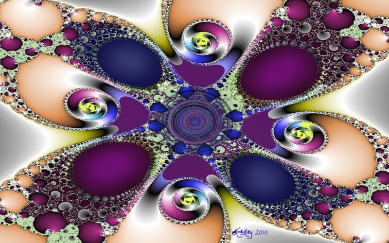 Colorful fractal pattern
