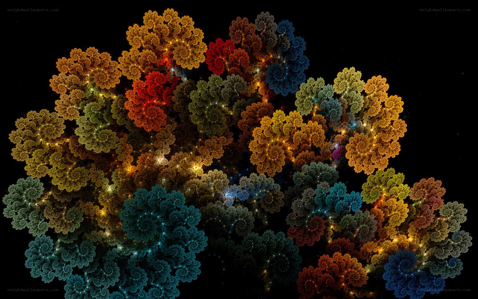 Colorful fractal pattern