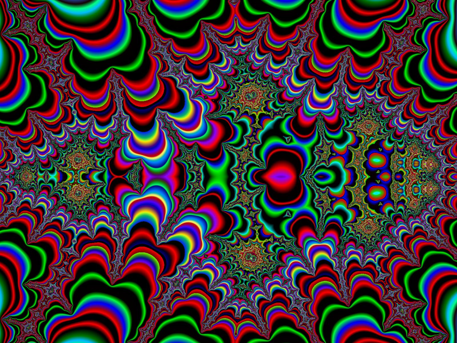 Colorful fractal pattern