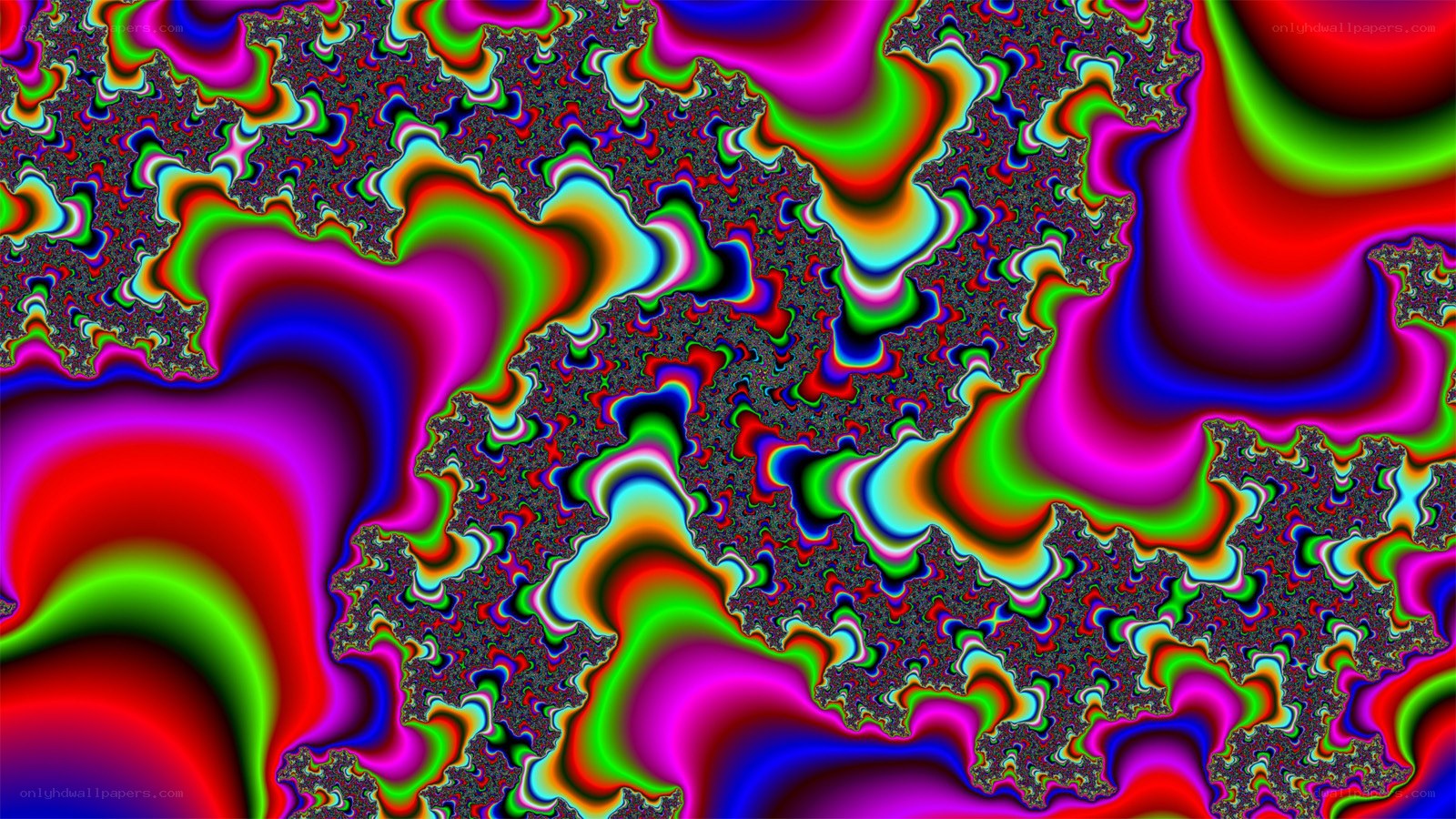 Colorful fractal pattern