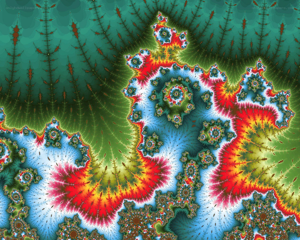 Colorful fractal pattern