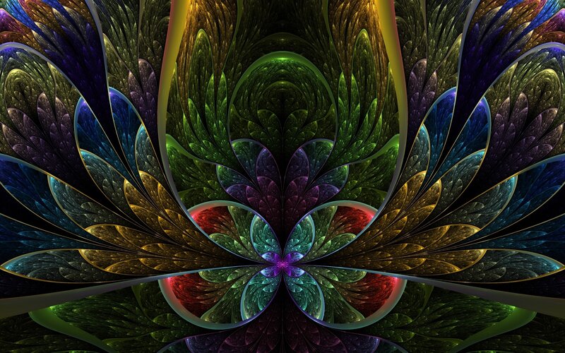 Colorful fractal pattern